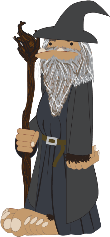 Squatchdalf The Grey - The Grey (567x825), Png Download