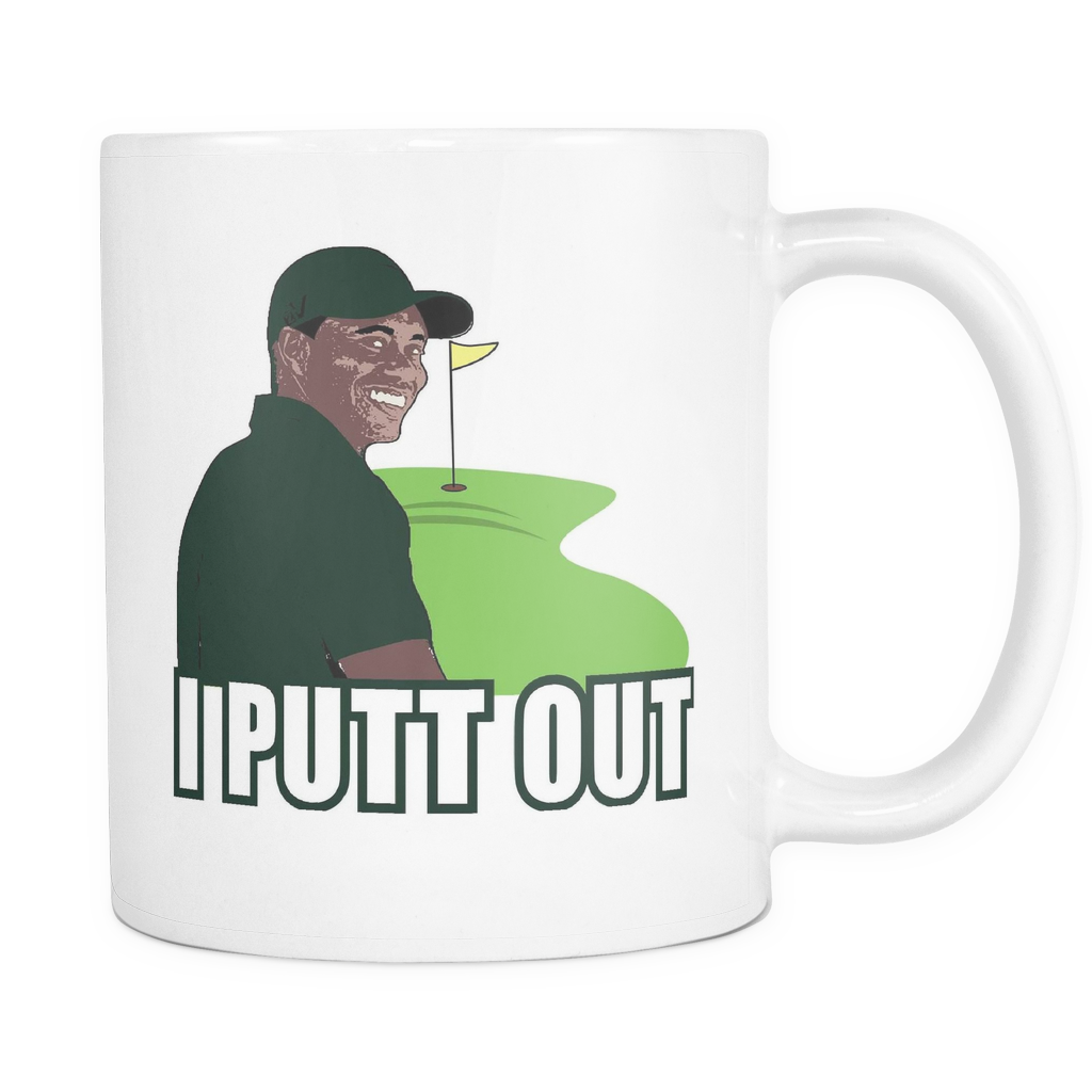 Tiger Woods I Putt Out Coffee Mug - Coffee Cup (1024x1024), Png Download