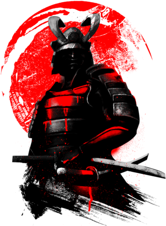 Samurai Warrior (571x495), Png Download