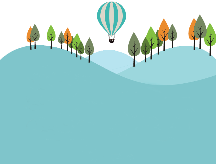 Footer Bg2 - Hot Air Balloon (732x557), Png Download