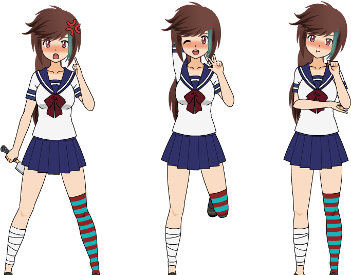 Rouia-stocking - Yandere Simulator Custom Stockings (768x579), Png Download