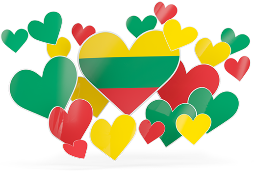 Flying Heart Stickers - South Korea Flag Heart (640x480), Png Download