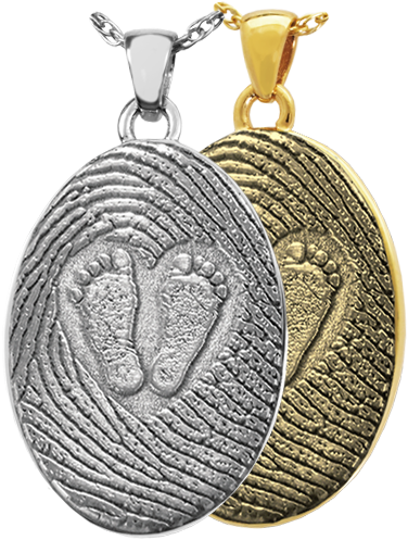 Wholesale 3d Babyfeet Inside Heart Mother's Fingerprint - 3d Babyfeet Inside Heart + Mother's Fingerprint (500x500), Png Download