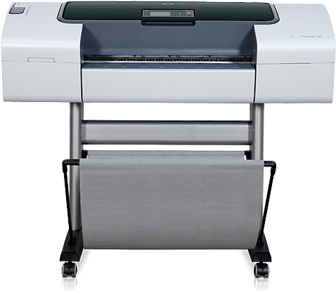 Hp Designjet T1120 24-in Printer - Hp Designjet T1100 24 (573x430), Png Download