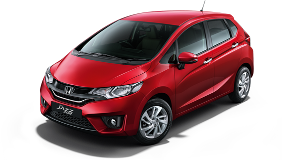 Honda Jazz-radiant Red - Honda Jazz (693x325), Png Download