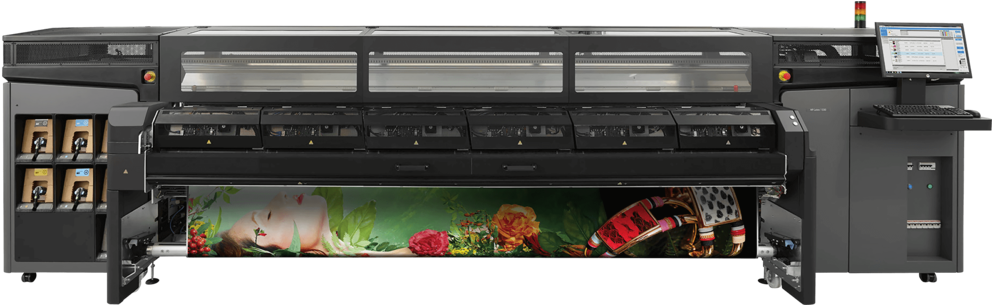 10ft Wide Banner Printer - Hp Latex 1500 Printer (1000x304), Png Download