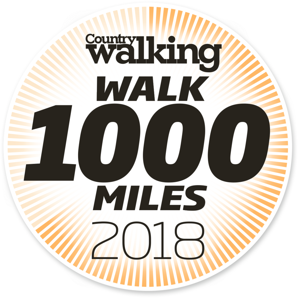 Walk 1000miles 2018 Logo - Country Walking (1000x1000), Png Download