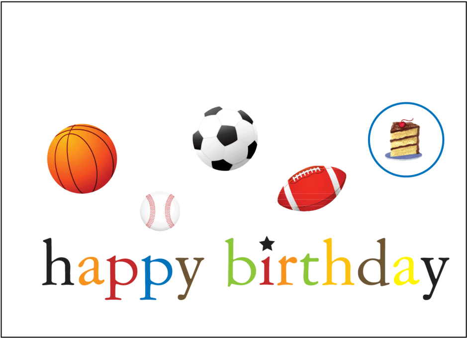 Sports Fan Birthday Card Set (1000x1429), Png Download