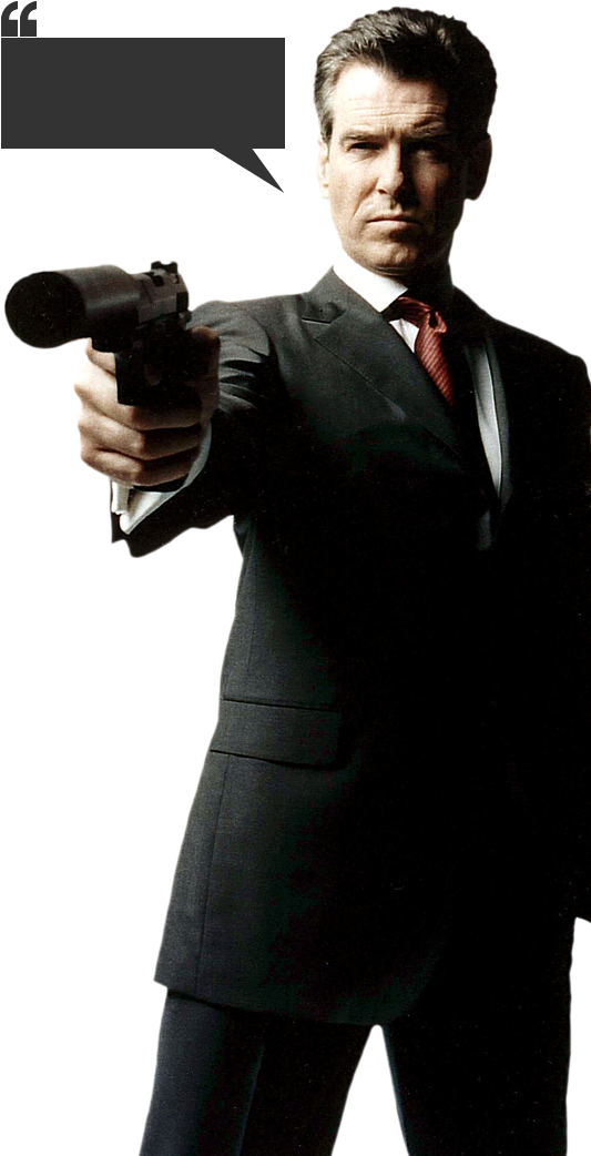James Bond Png Image - Pierce Brosnan Bond 1986 (976x1200), Png Download