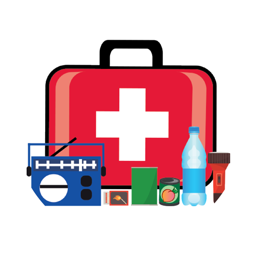 Svg Freeuse Download Kits Survival Health Care Medicine - Emergency Kit Clipart (500x500), Png Download