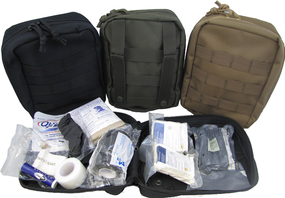 Military Individual First Aid Kit - Military First Aid Kit (923x642), Png Download