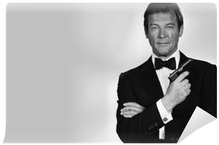 Roger Moore James Bond (400x400), Png Download