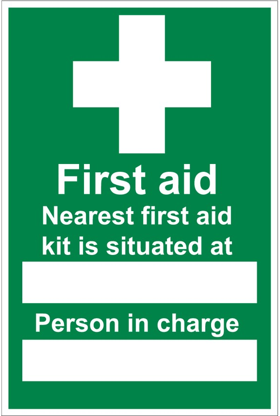 First Aid Kit Situated Sign - First Aid Box Poster (1000x1000), Png Download