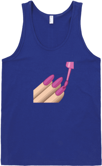 Nail Polish Emoji Tank Tank Top Swish Embassy - Nail Polish Emoji (600x600), Png Download