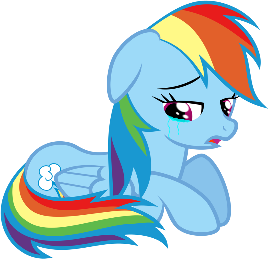Amp Vector Background - Cry Rainbow Dash Sad (1280x905), Png Download