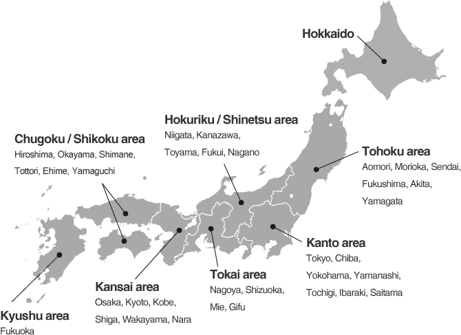 Japan Map - Tours Of Japan 2019 (710x493), Png Download