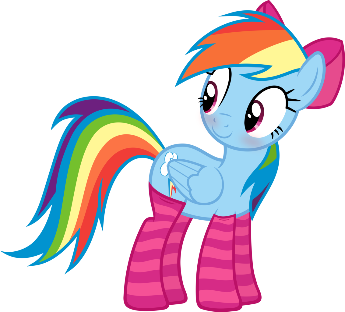 Large - Rainbow Dash And Fluttershy (1133x1024), Png Download