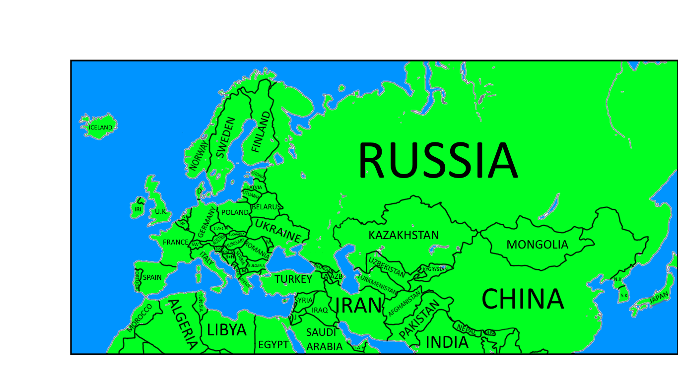 Starting Map-0 - Europe Map Game (1366x768), Png Download