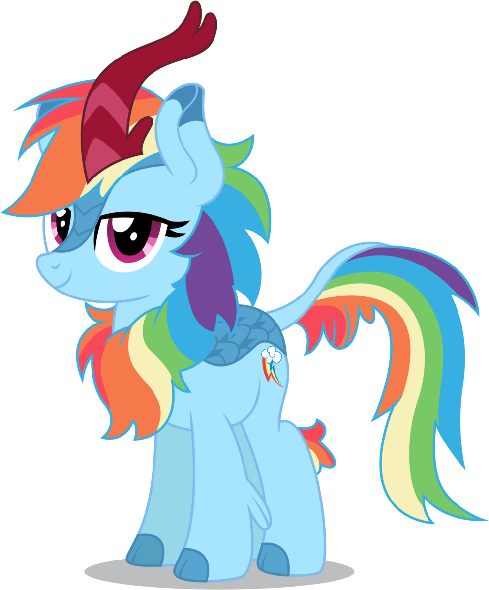 Rainbow Dash Kirin Mlpfim Kawaii Ponies Pinterest Rainbow - Rainbow Dash Kirin (1024x1290), Png Download
