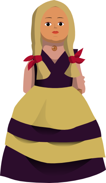 Doll Cliparts - Clipart Doll Png File (342x592), Png Download