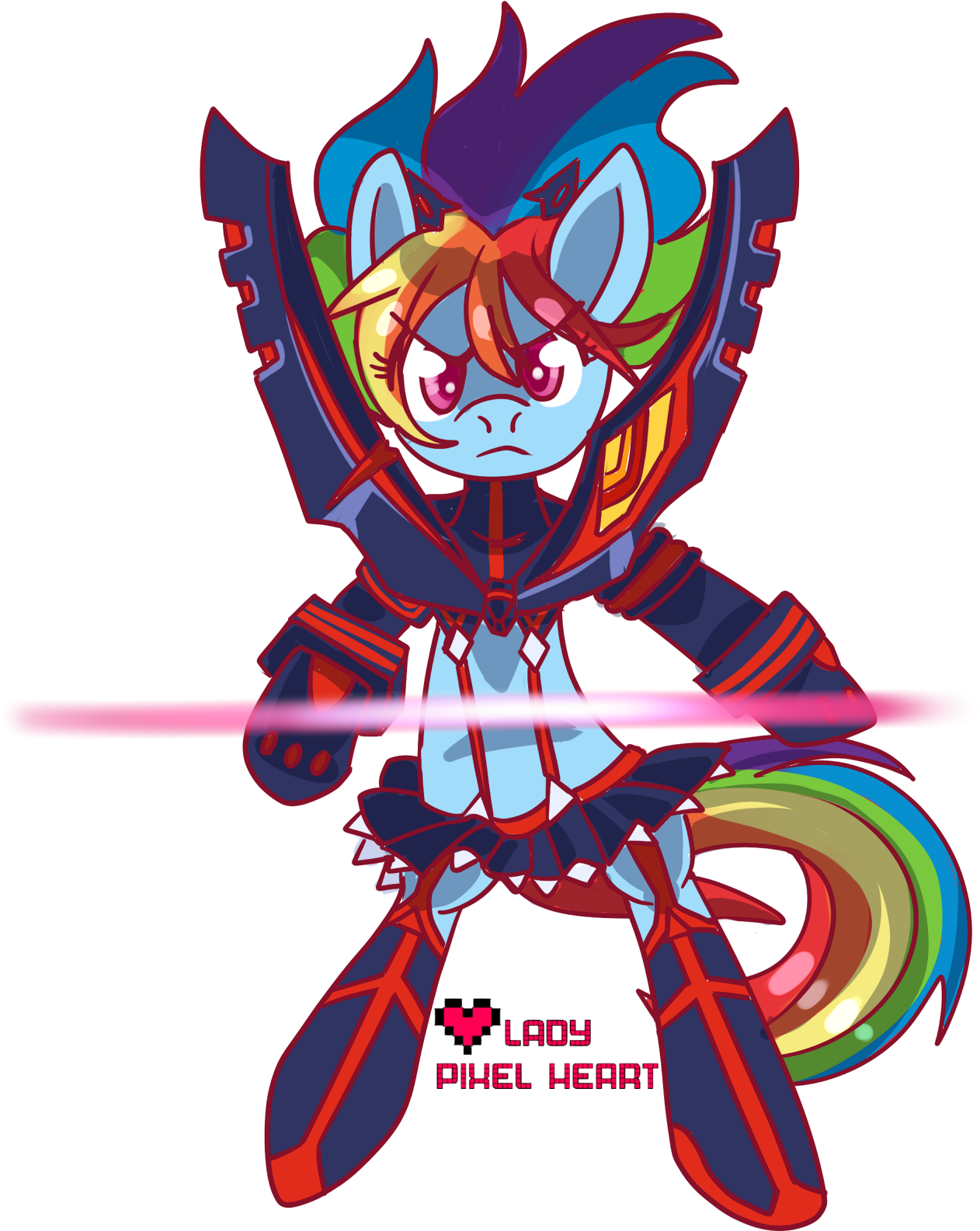 My Little Kill La Kill - My Little Pony Crossover Kill La Kill (1429x1822), Png Download