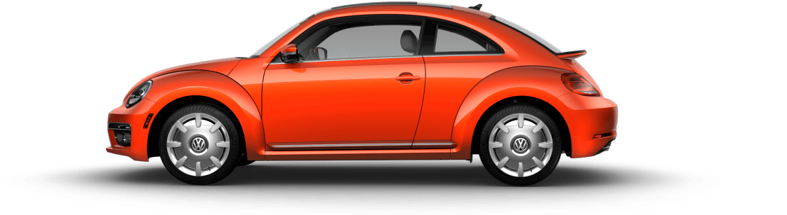 Habanero Orange Metallic - Volkswagen Beetle (1190x370), Png Download