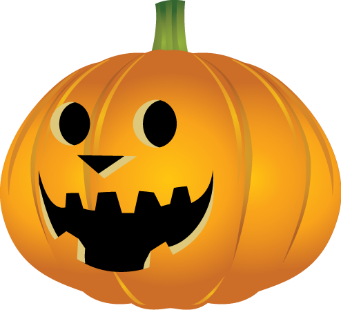 Happy Pumpkin Transparent Png - Halloween Happy Pumpkin Png (494x449), Png Download
