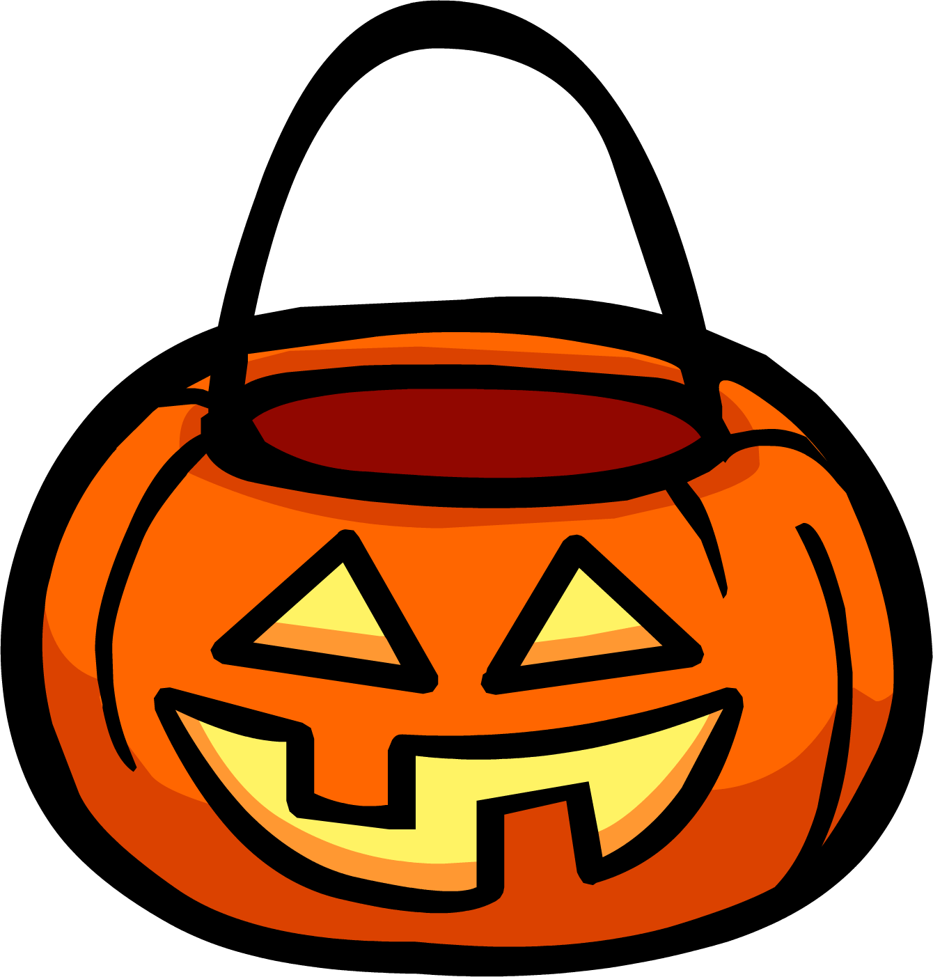 Pumpkin Basket Icon 0 - Club Penguin Pumpkin Basket (1340x1403), Png Download