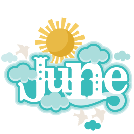 June Title Svg Scrapbook Cut File Cute Clipart Files - June Clip Art Png (432x432), Png Download