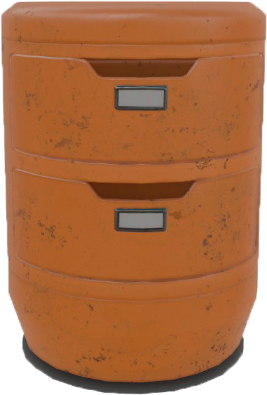 Fo4vw Short Orange File Cabinet - Wood (506x646), Png Download
