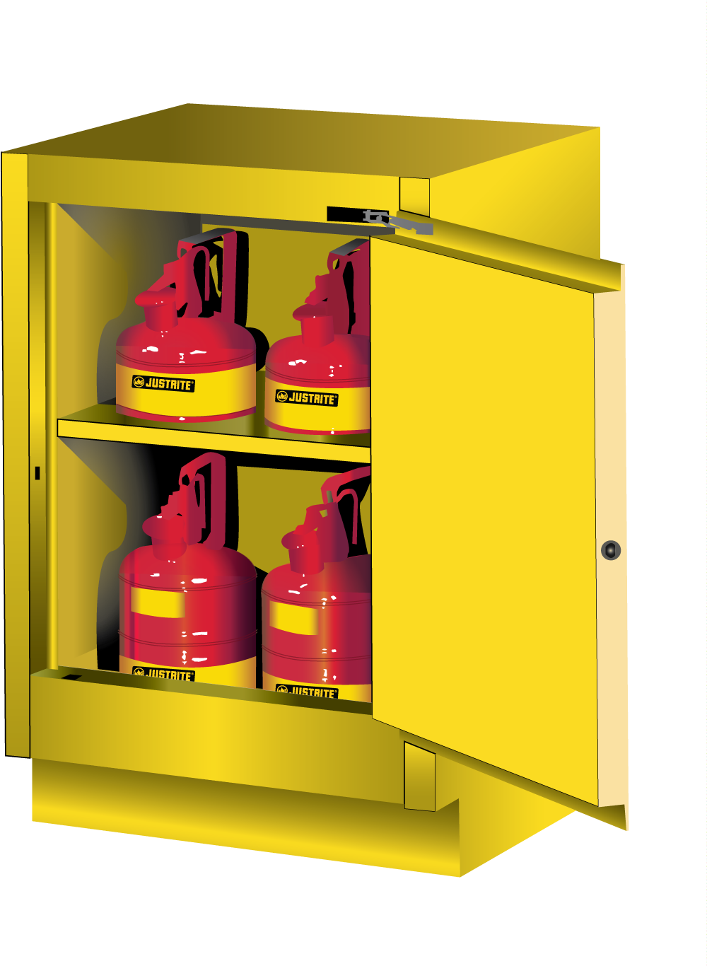 Sure Grip® Ex Under Fume Hood Solvent/flammable Liquid - Hinge (1011x1365), Png Download