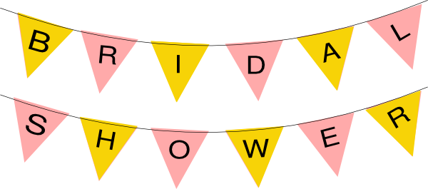 Bridal Shower Clip Art At Clker - Clip Art (600x265), Png Download