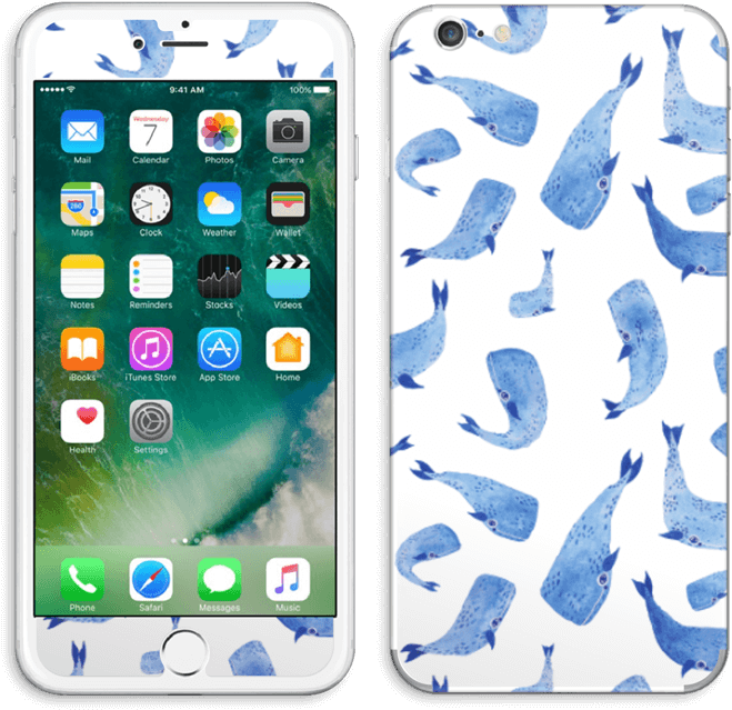 Blue Whales - Iphone 7 Plus Ár (777x800), Png Download