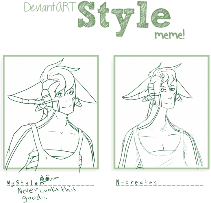 Deviantart Style Meme - Royalty-free (800x767), Png Download