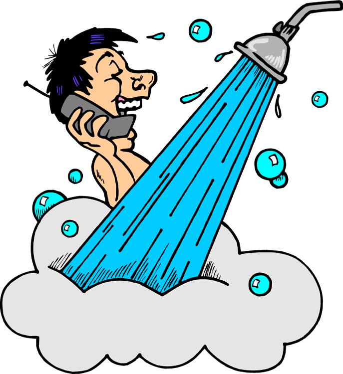 Baby Shower Clipart Boy - Don T Take Long Showers (687x750), Png Download
