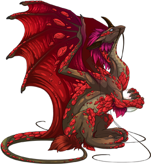 Named After My Girlfriend's Oc, A Demon Girl, My First - Angel Dragon Telephone Art (350x350), Png Download