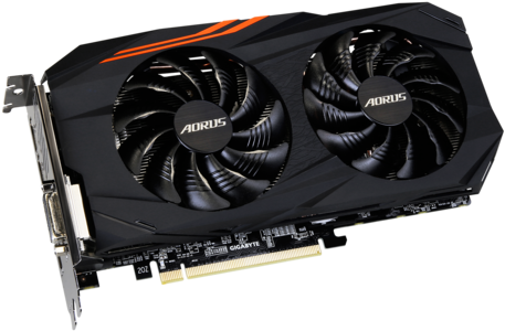 Graphics Card Download Png Image - Gigabyte Rx 580 Aorus (500x333), Png Download