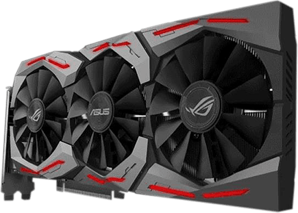 Asus Graphics Card - Asus Gtx 1080 Strix Rgb (435x311), Png Download