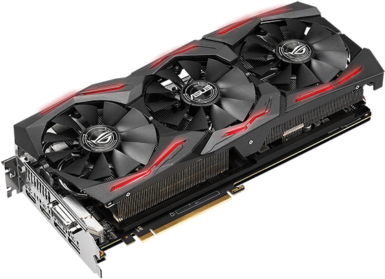 Asus Strix Rx Vega 64 - Rx Vega 64 Asus (600x440), Png Download