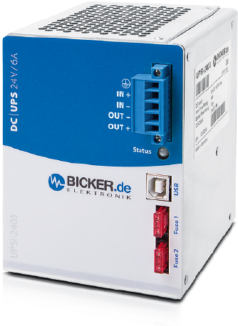 Ups Systems Uninterruptible Power Supply - Rail-mount Ups (din) Bicker Elektronik Upsi-2403, 24 (600x600), Png Download