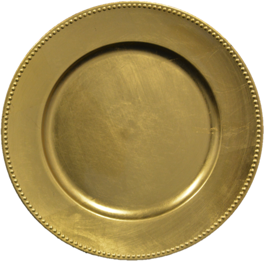 Charger Plates Signature Event - Gold Charger Plate Png (1000x1043), Png Download