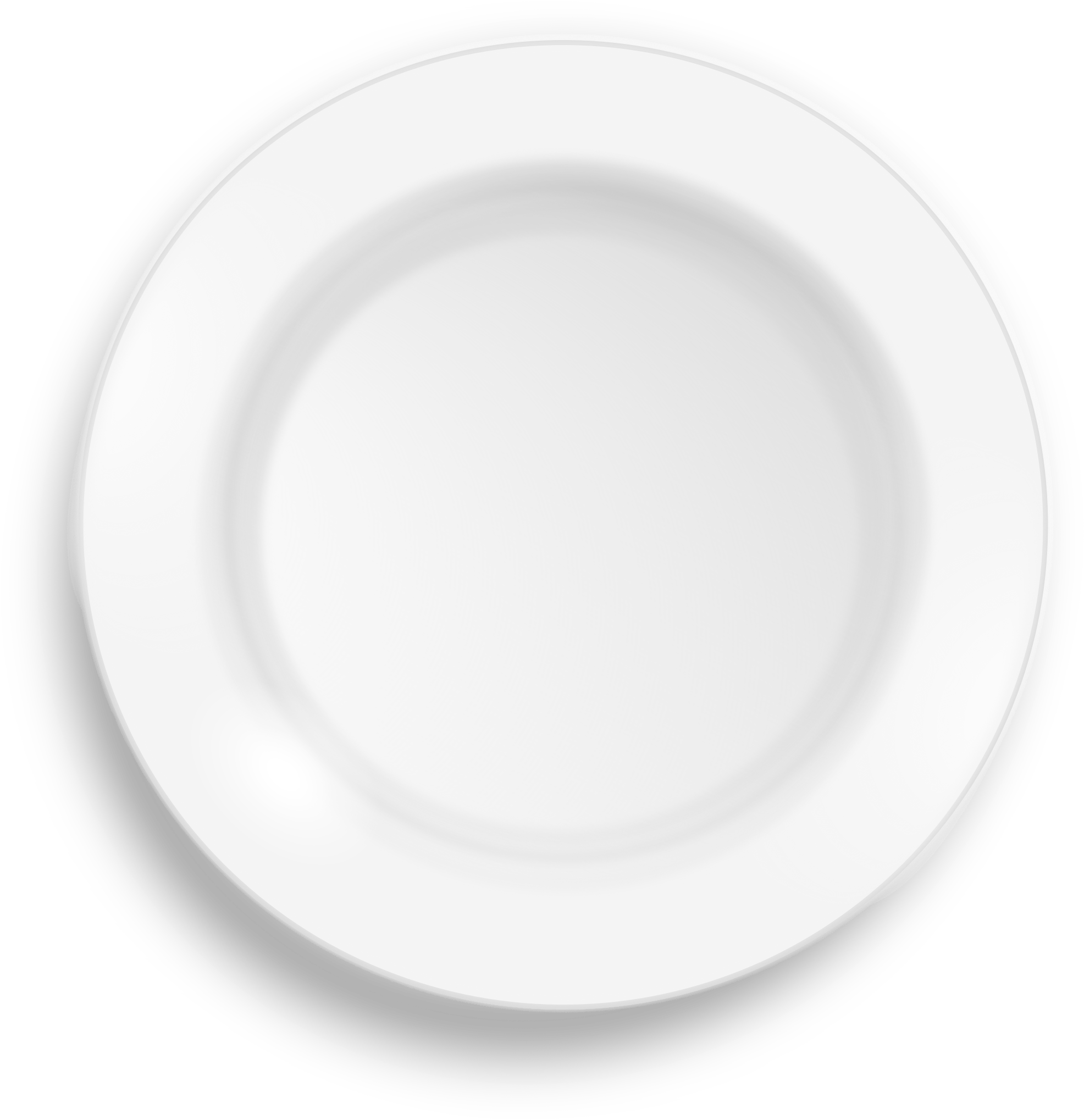 Image Transparent Library Png Plate For Free Download - White Plate Hd Png (2232x2400), Png Download