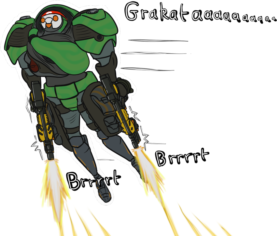 Warframe T-shirt Vertebrate Fictional Character Amphibian - Clem Grakata (1280x861), Png Download