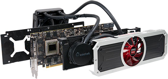 After Nvidia Announced A Monstrous Dual-gpu Titan Z - Amd Radeon R9 (570x273), Png Download