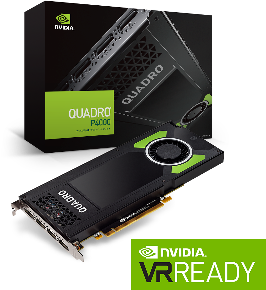 Pny Nvidia Quadro P4000 Graphics Card Vcqp4000 Pb 8gb - Nvidia Quadro P4000 Box (1000x1100), Png Download