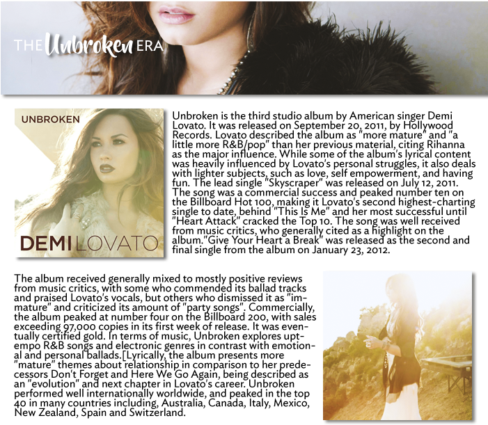Wihnys6 - Demi Lovato Unbroken Ad (700x700), Png Download