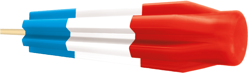 Original - Blue Bunny Bomb Pop Jr (800x327), Png Download