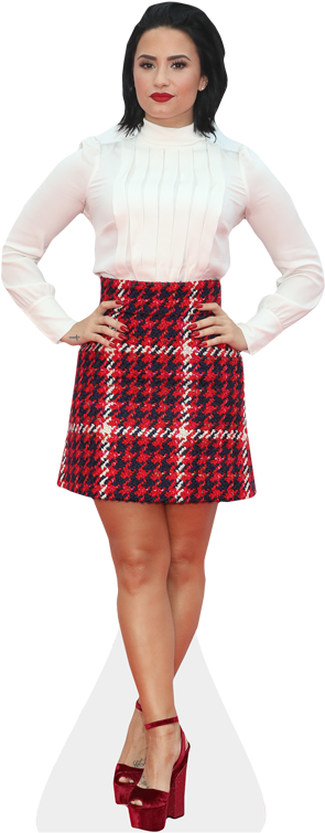 Demi Lovato Cardboard Cutout - Celebrity Cutouts Demi Lovato Life Size Cutout (363x757), Png Download