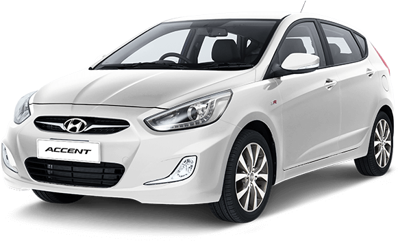 Australia'-s Best Light Car - White Hyundai 2017 Accent (640x355), Png Download