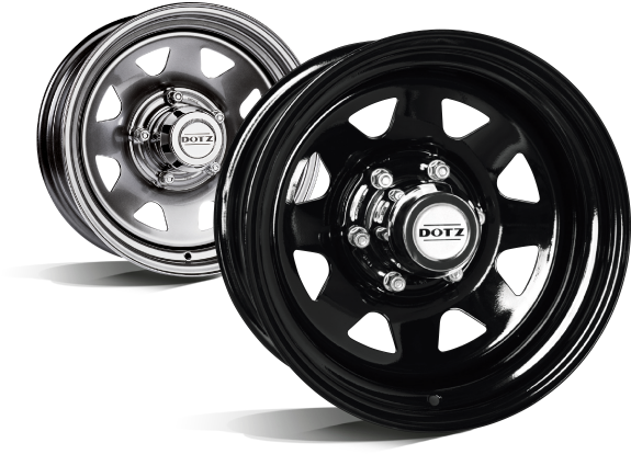 Dakar-wheels - Dotz Dakar Dark (587x435), Png Download